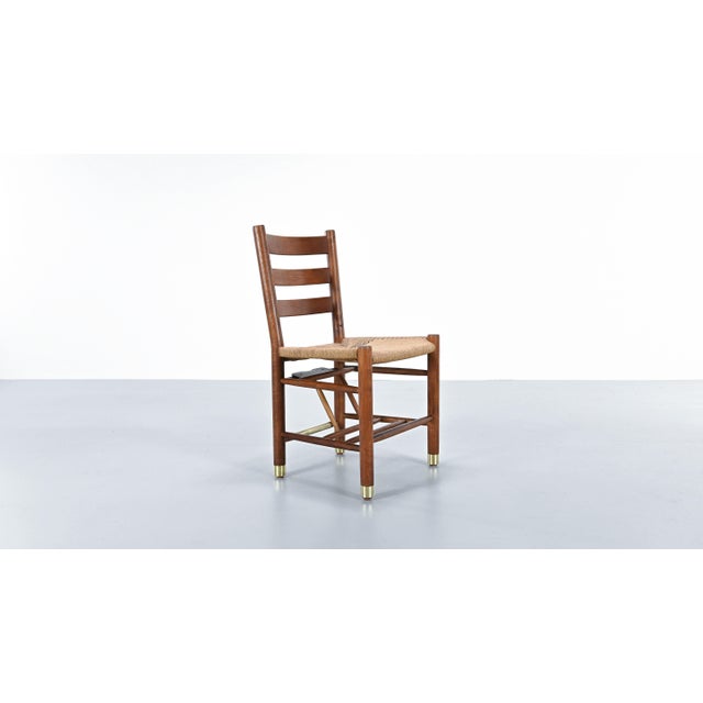 Set of six “Church Chairs” designed by Viggo Hardie-Fischer and produced by Sorø Møbelfabrik in Denmark during the 1950s....