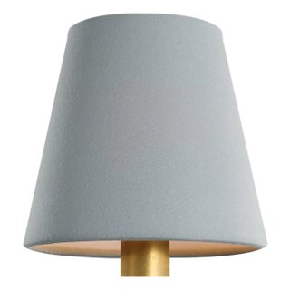 Visual Comfort Signature 6" Blue Linen Empire Shade For Sale