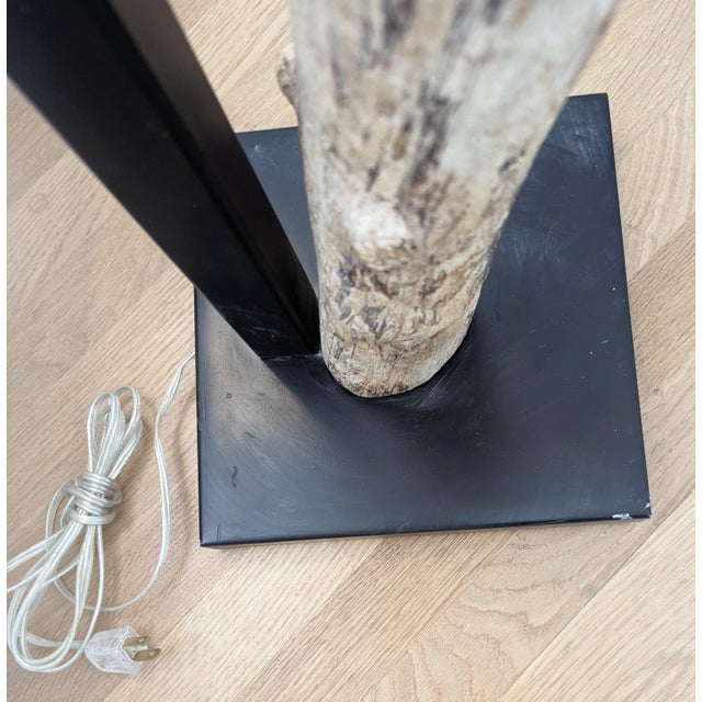 Rustic Kennebunkport Driftwood Floor Lamp For Sale - Image 4 of 6