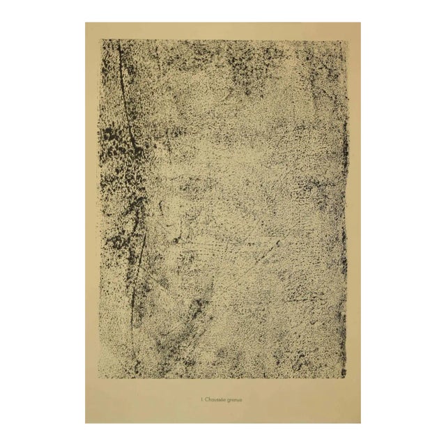 Jean Dubuffet, Chaussee Grenue, Original Lithograph, 1959 For Sale