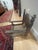 Moroccan Early 20th Century Folk Art Nuristan Hand Carved & Cane Cedar Low Chair For Sale - Image 3 of 8