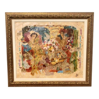 “By Some Golden Thread” Roy Fairchild Hand Signed & Numbered Serigraph on Canvas For Sale