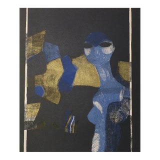 Minaux Original Lithograph Nocturne 1968 Signed & Numbered For Sale