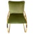 1970s Office Armchair in Sea Bream and Green Velvet, Italy, 1970s For Sale - Image 5 of 10