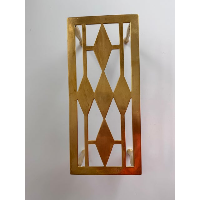 Antique English Brass Trivet For Sale In San Francisco - Image 6 of 7