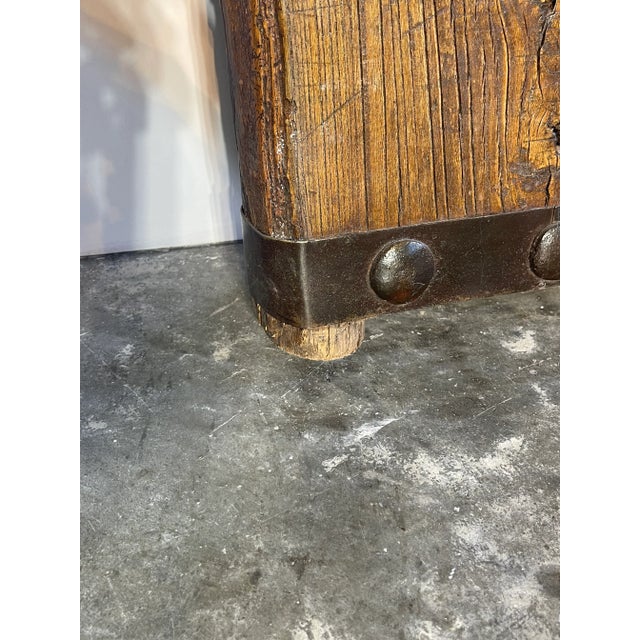 2010s Reproduction Chinese Wood with Iron Doors with Food Dog Knockers - a Pair For Sale - Image 5 of 13