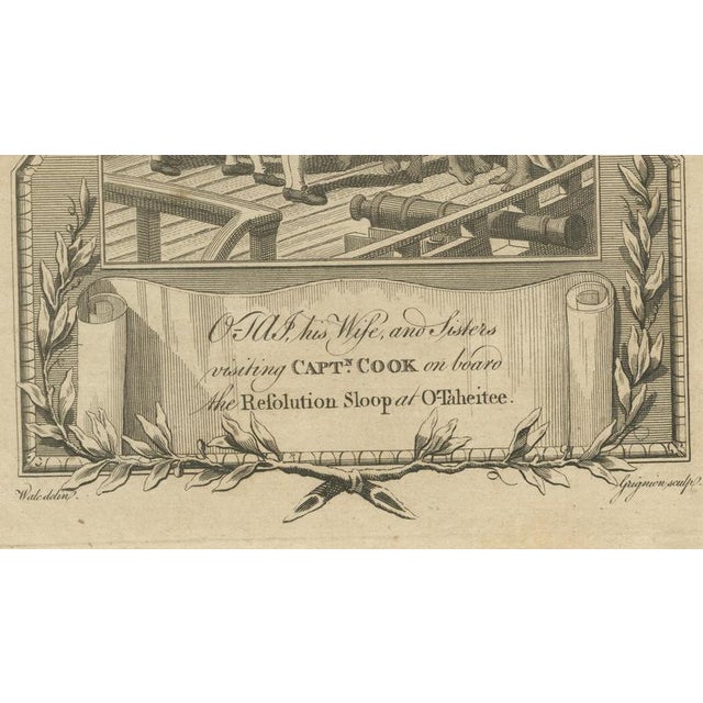 O-Mai Visiting Captain Cook Aboard the Resolution at Tahiti, 18th Century For Sale - Image 6 of 10