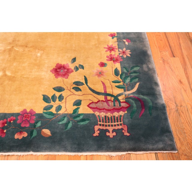 Early 20th Century Nazmiyal Collection Antique Chinese Art Deco Rug For Sale - Image 5 of 7
