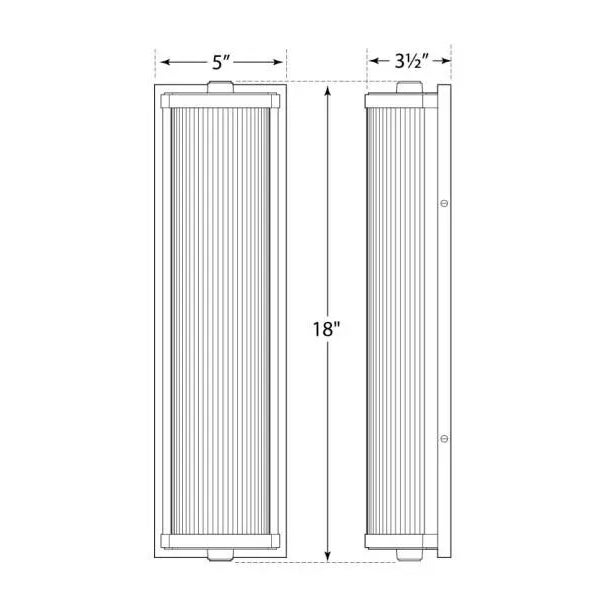 Visual Comfort Thomas O'Brien for Visual Comfort Signature Dresser Long Glass Rod Light in Polished Nickel with Frosted Glass Liner For Sale - Image 4 of 4