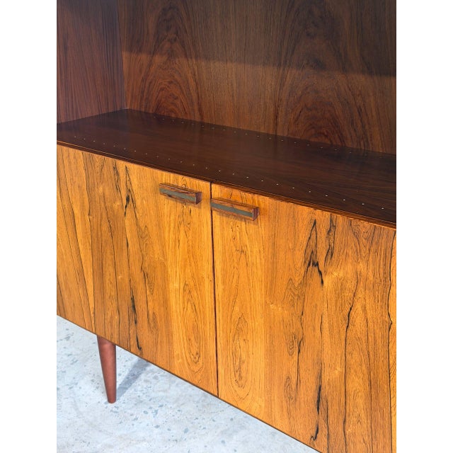 Rosewood Bookcase With Storage Doors Denmark Mid-Century Modern 1960s For Sale - Image 10 of 10