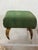 Forest Green Antique Horn Footstool For Sale - Image 8 of 8