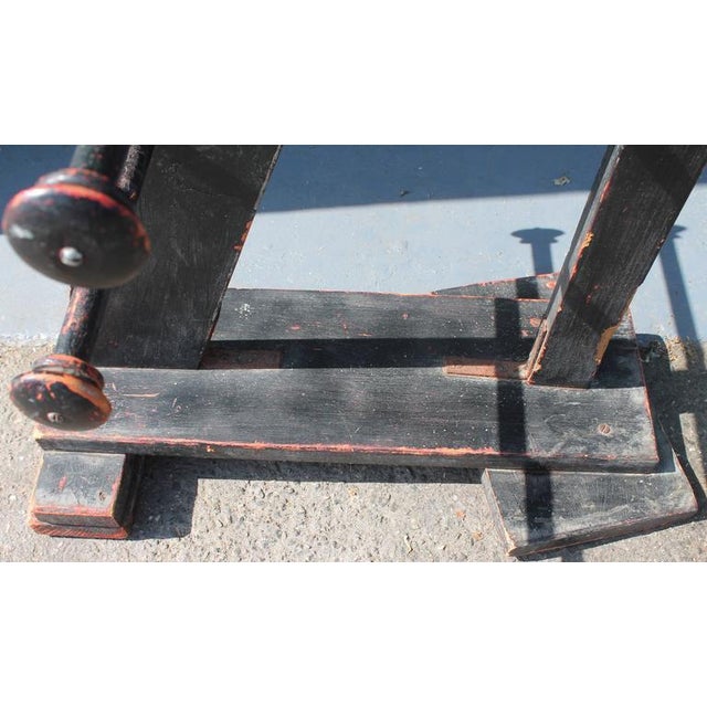 Folk Art 19th Century Original Painted Folky Textile and Country Store Rack For Sale - Image 3 of 7
