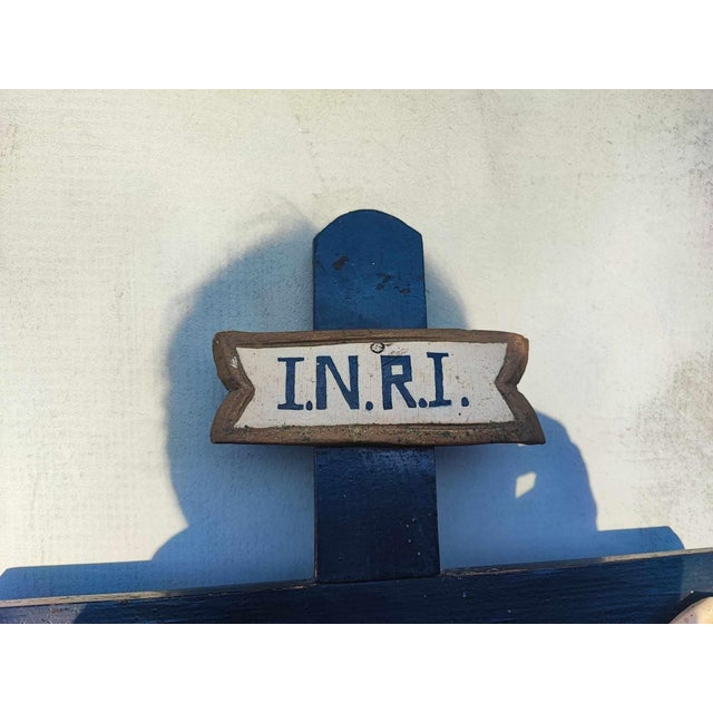 Wooden Cross of Saint Jesus, 1890s For Sale - Image 6 of 12