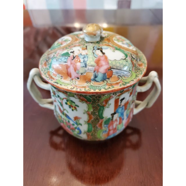 Antique Mid 19th Century Chinese Porcelain Covered Jar For Sale - Image 10 of 11