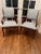 Arm Chairs Living Room Upholstered Sleigh Back Vintage Mahogany. Strikingly beautiful high end KINDEL arm chairs are...