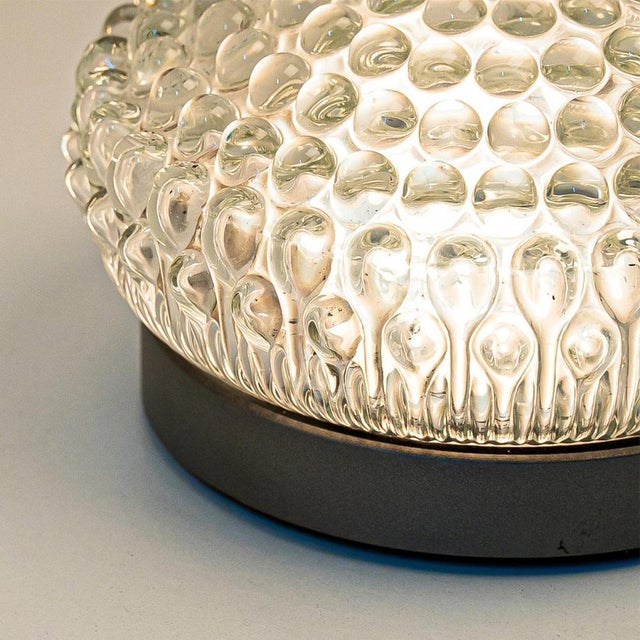 Circular Glass Wall Light attributed to Helena Tynell, 1970s For Sale - Image 10 of 15