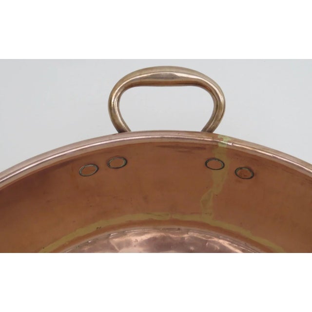 English Very Copper Cream Preserves Pan Pot by Benham & Froud Retailed by Harrods London For Sale - Image 9 of 10