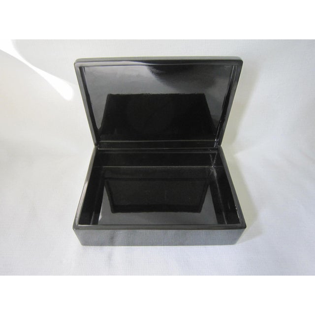 Large Modernist Lacquer Enamel Box For Sale - Image 4 of 5