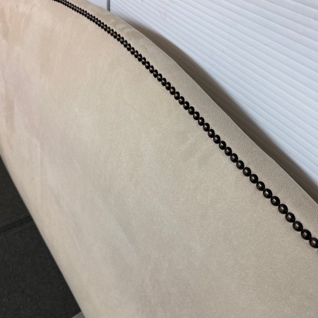 Queen Size Camelback Headboard For Sale - Image 4 of 12