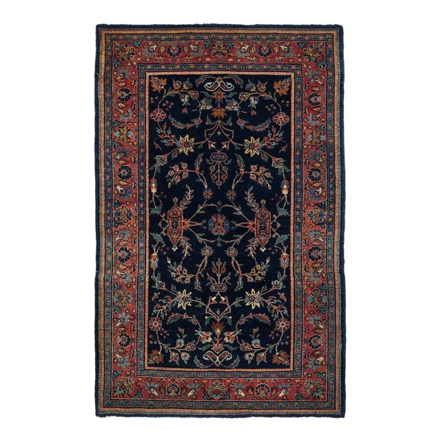 Antique Bidjar Rug 4'3'' x 7'0'' For Sale