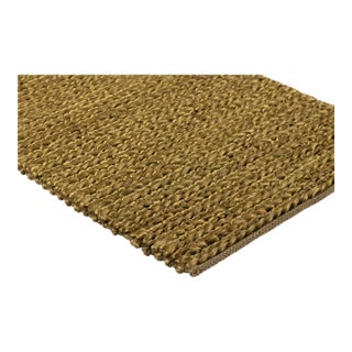 Part & Parcel Goods Jute Weave Runner, 2’6”x12’, Olive For Sale