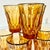 Indiana Glass Company Vintage Indiana Glass Co Art Deco Boho Chic Hollywood Regency Depression Era Amber Tumblers - Set of 8 For Sale - Image 4 of 11