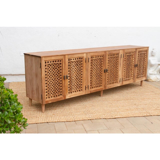 Monumental 105" Long Geometric Sideboard For Sale - Image 12 of 13