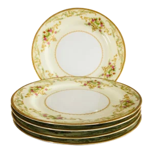 Vintage Noritake "M" Japan Salad Plates S/5