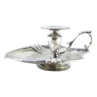 Silver Paddle with Pearly Friezes and Leaf-Shaped Reliefs For Sale