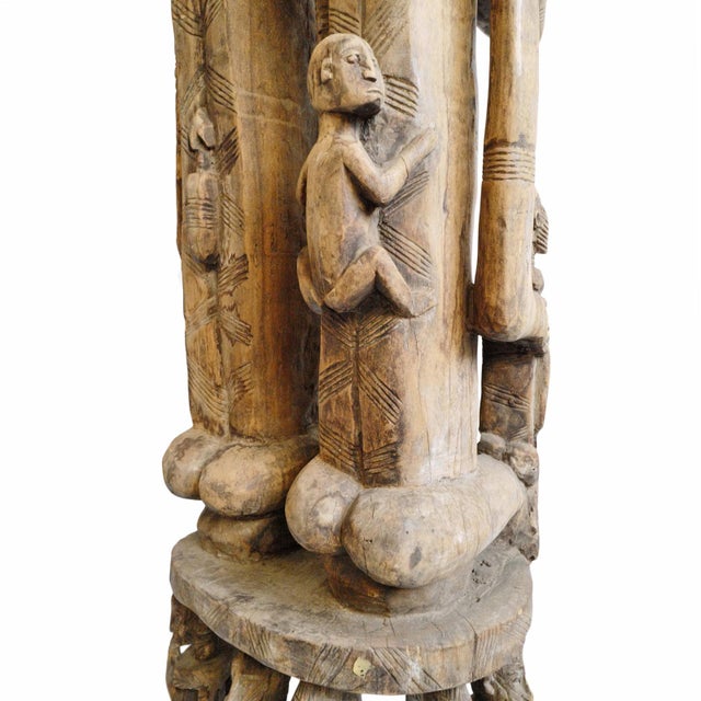 Antique Carved Dogon African Ancestor Couple Sculpture For Sale - Image 13 of 13