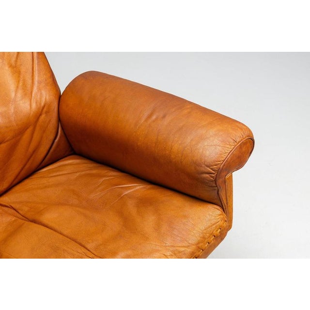 Vintage DS-31 High-Back Lounge Chair in Naturel Leather from de Sede, 1970 For Sale - Image 12 of 18