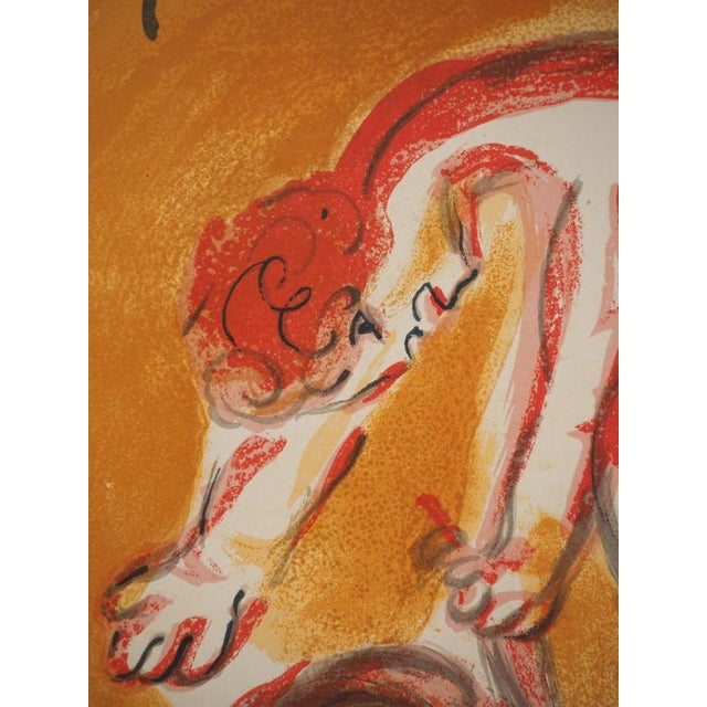 Marc Chagall, The Bible: Cain and Abel, Original Lithograph For Sale - Image 4 of 6