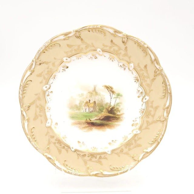 English Set of 12 Dessert Plates, England Circa 1820 For Sale - Image 3 of 12