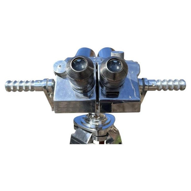 Vintage WWII German Flak Binoculars on Tripod, 1940s For Sale - Image 6 of 7