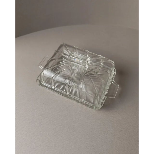 Vintage Butter Dish in Glass, 1940s For Sale - Image 4 of 10