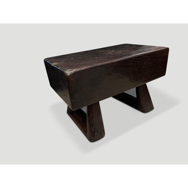 2010s Andrianna Shamaris Impressive Side Table or Small Bench For Sale - Image 5 of 6