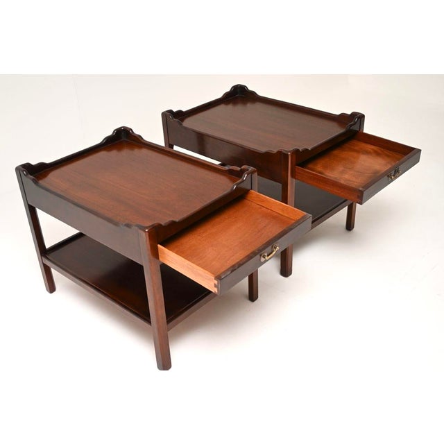 1950s Antique Georgian Side Tables, 1950, Set of 2 For Sale - Image 5 of 11