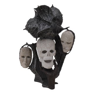 Hugo Verheyen, Devastating Choice, 1980, Limestone and Metal For Sale