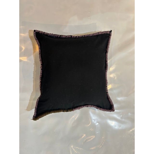 Pillow made with genuine hand made antique Persian Sarouk rug fragment- Poly fill with fabric backing and sewn closure-