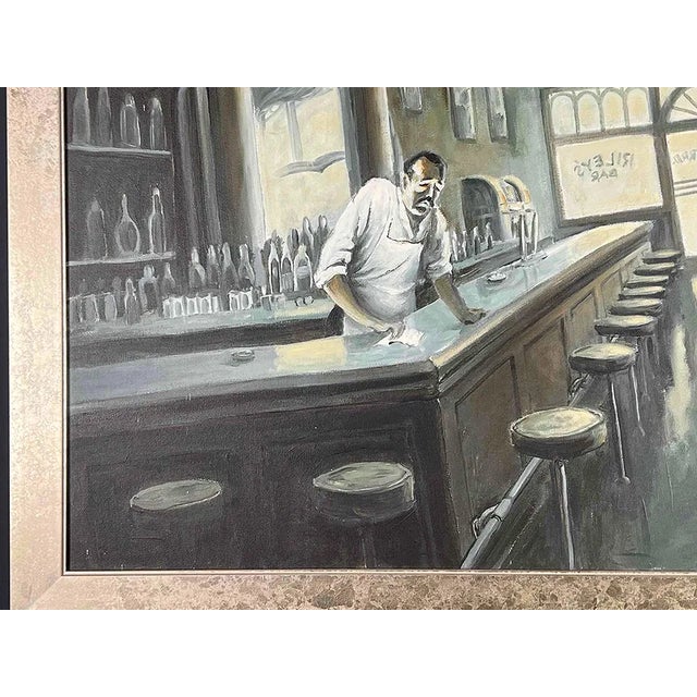 Social Realism, Acrylic on Canvas by David Fleming For Sale - Image 4 of 10