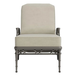 Brown Jordan Calcutta Adjustable Chaise Lounge, Mica frame with Fusion Meadow fabric For Sale