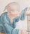 19th Century French Chinoiserie Chinese Export Style Watercolor Painting For Sale - Image 11 of 18