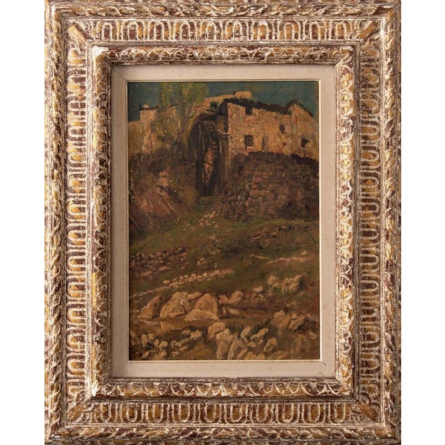Fernand Combes, The Mill, Early 20th Century, Oil Painting on Canvas For Sale - Image 6 of 11