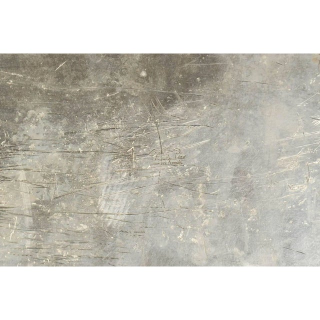 Metal Pewter Sculptural Obelisks by Figura Piero for Atena, 1970s, Set of 2 For Sale - Image 7 of 9