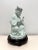 Asian Andrea by Sadek Blue Porcelain Buddha Figurine on Stand For Sale - Image 3 of 11