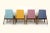 Blue Beech Chairs from Zamojskie Fabryki Mebli, 1960s, Set of 4 For Sale - Image 8 of 17