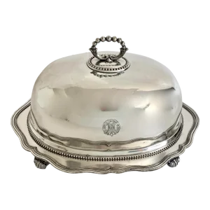 1870s English Silverplate Clanranald Food Dome