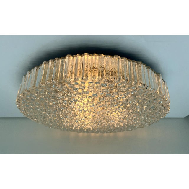 Large Bubble Glass Flush Mount Lamp by Motoko Isshi for Staff, 1970s For Sale - Image 14 of 18