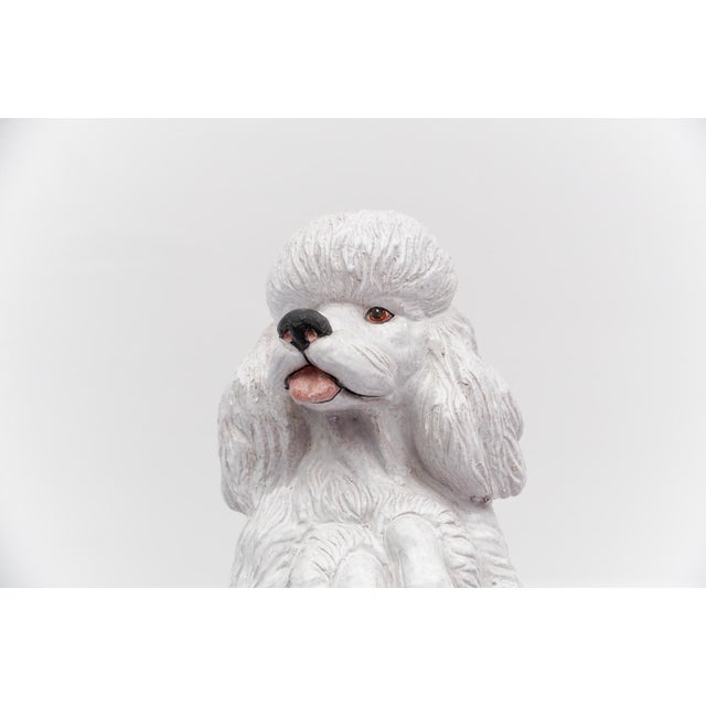 Vintage Italian Ceramic Poodle, 1960s For Sale - Image 6 of 14