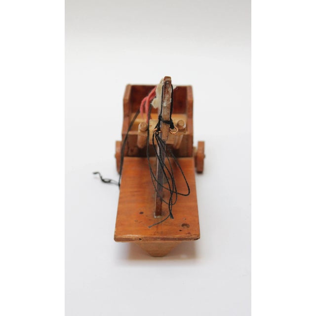 Folk Art Hand-Carved Folk Art Horse Pulled Cart For Sale - Image 3 of 12